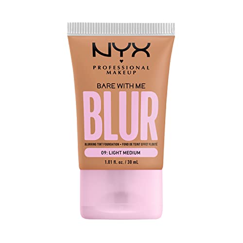 NYX PROFESSIONAL MAKEUP, Bare With Me, Tint Foundation, Medium buildable coverage, 12h hydration, Lightweight matte finish - 09 LIGHT MEDIUM