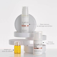 Olaplex N°.6 Bond Smoother: Leave-In Styling Treatment | Smooths, Conditions, & Strengthens | Frizz Control for Up to 72 Hours | For Coily, Curly, Straight, and Wavy, 100 mL / 3.3 Fl Oz