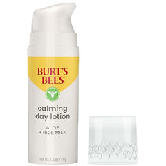 Burt's Bees Sensitive Hydrating Gentle Daily Face Cream Moisturizer Face Lotion for Sensitive Skin with Aloe and Rice Milk, 98.9% Natural Origin, Developed with Dermatologists, 51g