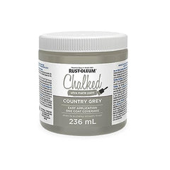Chalked Ultra Matte Paint Multi-Surface DIY Paint for Cabinets, Furniture, Crafts in Country Grey, 236 mL