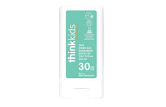 Thinksport Kids SPF 30 Mineral Sunscreen Stick, 0.64 Oz, Safe, Natural, Water Resistant Reef Safe Sunscreen for Children, Broad Spectrum Sun Screen, Travel Stick for Sun Protection