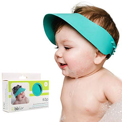 Käp - Silicone Baby Shower Cap, Adjustable, Soft Shower Cap For Kids And Toddler (Aqua)