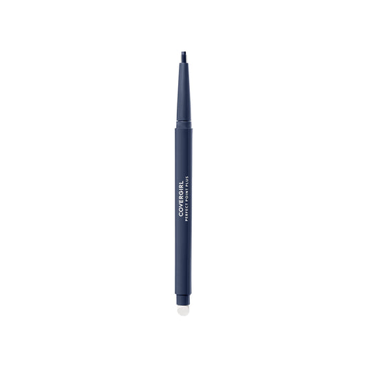 COVERGIRL - Perfect Point Plus Eyeliner, micro-fine point, precise line, built-in smudger tip for a softer, smokier look, 100% Cruelty-Free, Midnight Blue - 220