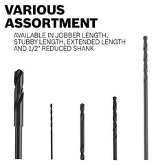 Bosch BL2183 7/8-Inch Black Oxide 1/2-Inch Red Drill Bit