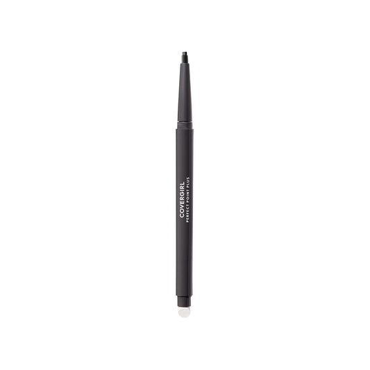 COVERGIRL - Perfect Point Plus Eyeliner, micro-fine point, precise line, built-in smudger tip for a softer, smokier look, 100% Cruelty-Free, Charcoal - 205