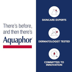 Aquaphor Healing Ointment, Multipurpose Ointment for Dry, Cracked Skin, Chafing, Cuticle Care, Fragrance Free, Non Greasy and Non Comedogenic Body Moisturizer, Dermatological Skin Care, 141g Tube