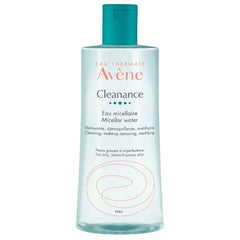 Eau Thermal Avène Cleanance Micellar water, Face and Eyes cleanser, Combination to oily, Blemish- or Acne-prone skin, bottle, 400 ml