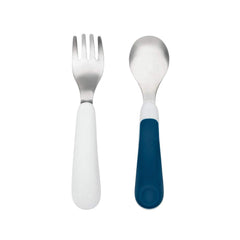 Oxo Tot 1 Training Fork/Spoon Set, Navy