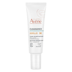 Eau Thermale Avene Cleanance Mattifying Sunscreen Lotion SPF 30, Daily Face Moisturizer Sun Protection, 40 ml