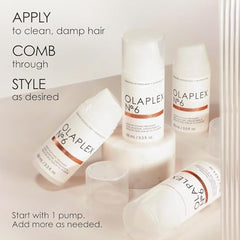 Olaplex N°.6 Bond Smoother: Leave-In Styling Treatment | Smooths, Conditions, & Strengthens | Frizz Control for Up to 72 Hours | For Coily, Curly, Straight, and Wavy, 100 mL / 3.3 Fl Oz