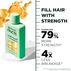 Garnier Fructis Hair Filler + Vitamin C Strength Repair Sulfate-Free Conditioner, for Weak Damaged Hair, up to 4X Less Breakage & 79% More Strength, 300ml