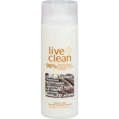 Live Clean Body Wash, Soothing Vanilla Oatmeal, 500 mL