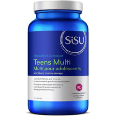 SISU Teens Multi, 90 Chewable Tablets - Multivitamin for Teens - Health & Stress Support - Gluten & Dairy Free - 45-90 Servings (Pack of 1)