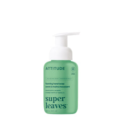 ATTITUDE Foaming Hand Soap, Made in Canada, EWG Verified, Plant and Mineral-Based Ingredients, Vegan Personal Care Products, Green Apple & Basil, 10 Fl Oz