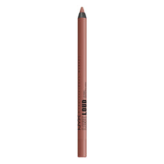 NYX PROFESSIONAL MAKEUP, Line Loud, Waterproof Lip Pencil, Infused with Vitamin E, Vegan Formula - AMBITION STATEMENT (Warm Peach Brown)