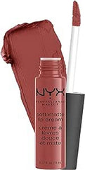 NYX PROFESSIONAL MAKEUP Soft Matte Lip Cream, High-Pigmented Liquid Lipstick - Rome (Medium Nude), 8 mL