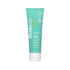 Thinkkids Safe Mineral Sunscreen SPF 50 plus, 3 Fl Oz, Natural Sunblock for Children - Water Resistant Sun Cream – Broad Spectrum Sun Protection – Vegan, Reef Friendly Sun Screen