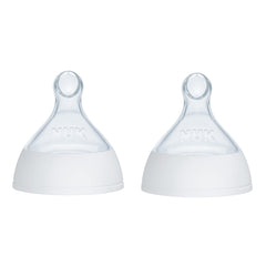 NUK Smooth Flow Pro Anti Colic Baby Bottle Replacement Nipples, 2 Pack
