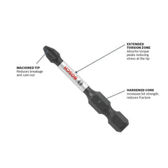 Bosch ITT30102 2 Pc. Impact Tough 1 in. Torx #30 Insert Bits