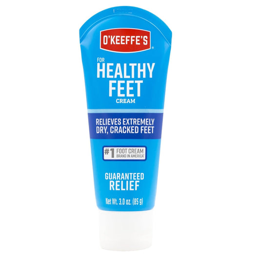 O'Keeffe's Healthy Feet Foot Cream, Relieves and Repairs Extremely Dry Cracked Feet, Instantly Boosts Moisture, 3 oz / 85 g, Tube, (Pack of 1)