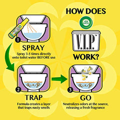 Airwick VIPOO Toilet Pre-Poop Spray, Lavender Scent, 55 ml