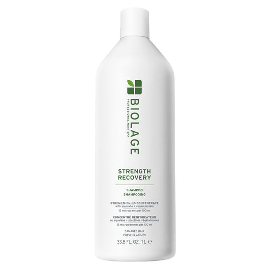 Biolage Strength Recovery Shampoo, For Damaged & Sensitized Hair, Gently Cleanses & Reduces Breakage, Vegan, Cruelty-Free, Packaging May Vary