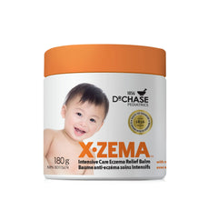 Dr Chase Pediatrics X-Zema Balm, Intensive Care Eczema Relief Balm, Moisturizing Body Cream, Ceramides, Unscented, Paraben Free, Made in Canada - 180ml
