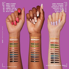 NYX PROFESSIONAL MAKEUP, Vivid Rich Mechanical Pencil, Eyeliner, Rich shades, Vegan Formula - Emerald Empire (Dark Green)