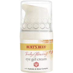 Burt's Bees Truly Glowing Reawakening Gel Eye Cream, 98.9% Natural Origin, Developed with Dermatologists, 14.1g
