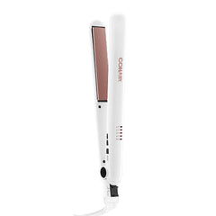 Conair Double Ceramic Hair Straightener Flat Iron with 1 Inch Floating Plates 5 Heat Settings up to 410°F Professional Styling Tool for Frizz-Free Straight Hair