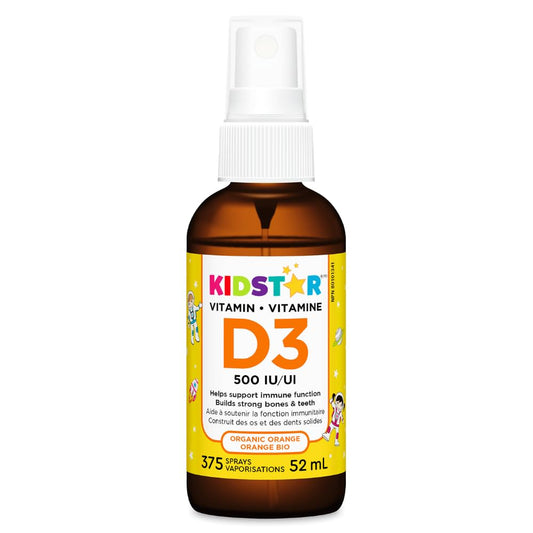 Kidstar Organic Orange Vitamin D3, 52 ML