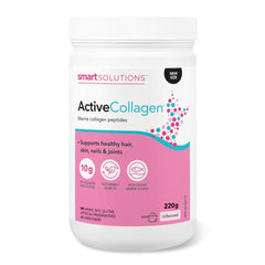 Smart Solutions Active Collagen Powder Organic Unflavoured, with Hydrolyzed Wild Fish Collagen, Supports Healthy Hair, Skin, Nails, & Joints, 220 g