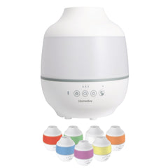 HoMedics Humidifiers for Rooms, Offices, Home, Nursery and Plants. TotalComfort Humidifer with 360 Degree Nozzel, Micro-Fine Cool Mist and 7 Night Light Colors