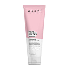 Acure - Buildup Balancing Hemp & ACV Shampoo, 8 fl oz - Fragrance Free, Hemp Seed Oil and Apple Cider Vinegar Formula for Sensitive Noses and Scalps - Reset Your Hair’s Balance with ph