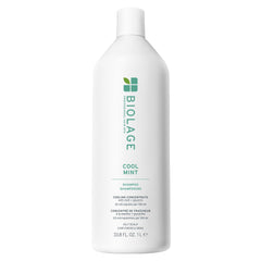BIOLAGE Shampoo, Cooling Mint ScalpSync Shampoo for Oily Hair and Scalp, Cleanses Excess Oil from Hair and Scalp, with Mint, Vegan, 1 l (Pack of 1)