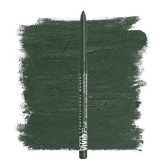 NYX PROFESSIONAL MAKEUP, Vivid Rich Mechanical Pencil, Eyeliner, Rich shades, Vegan Formula - Emerald Empire (Dark Green)