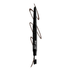 NYX PROFESSIONAL MAKEUP Fill & Fluff Eyebrow Pomade Pencil, Brunette, 0,2 g, Chocolate, Pack of 1 (0800897188061)
