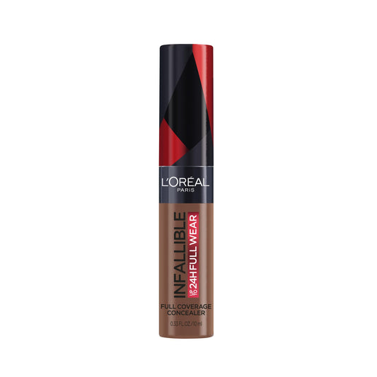 L’Oréal Paris Concealer Infallible Full Wear, One-Swipe Complete Coverage, Matte Finish, Longwear Up to 24hr - Coffee, 10 mL