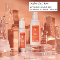 Naturium Vitamin C Complex Face Serum, Plus Hyaluronic Acid & Vitamin E, Anti Aging Skin Care Treatment, 1 oz