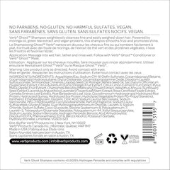 New Verb Ghost Shampoo, Vegan Color-Safe Shampoo Infused with Moringa Oil, Cleanses Fine and Weighed Down Hair (12 fl oz)