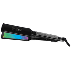 Infinitipro By Conair 1 3/4 Inch Rainbow Titanium Flat Iron, 30 Heat Settings, 15 Second Heat-up, 455°F High Heat, Smooth and Shiny Hair, Hair Straightener, Travel Hair Straightener, Black
