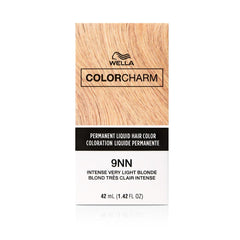 WELLA Color Charm Permanent Liquid Hair Color for Gray Coverage, 9NN Intense Very Light Blonde