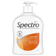 Spectro Facial Cleanser for Combination Skin, Fragrance and Dye Free, Pump Dispenser, 500 mL