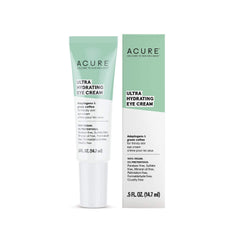 ACURE Ultra Hydrating Eye Cream | 100% Vegan | Intense Moisture for Super Thirsty Skin | Adaptogens & Green Coffee - Deeply Moisturizes | 0.5 Fl Oz