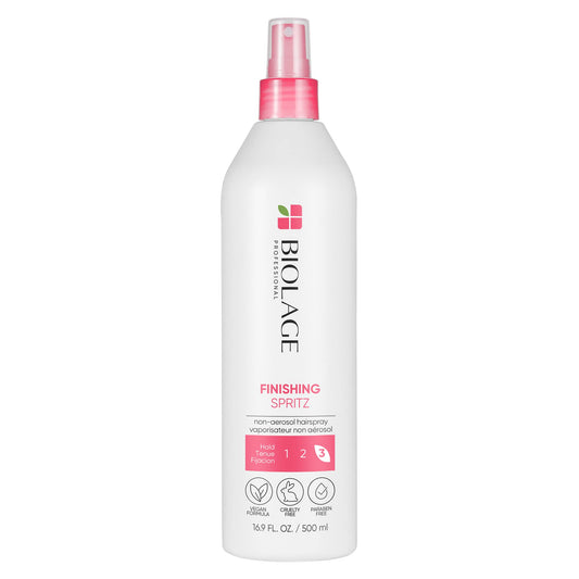 BIOLAGE Hair Spray, Styling Finishing Spritz Non-Aerosol Strong Hold For All Types, Leave In, Paraben Free, Vegan, 500 ML