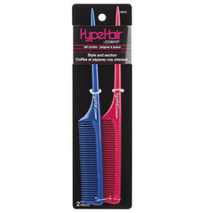 Conair 2pk Rat Tail Combs w/Fine Teeth