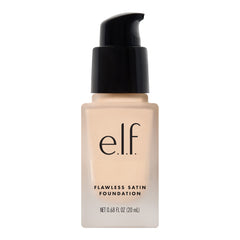 e.l.f. Flawless Finish Foundation, Lightweight, Medium Coverage & Semi-Matte, Snow, 0.68 Fl Oz (20mL)
