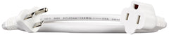 Amazon Basics 3-Foot Extension Cord - 13 Amps, 125V - White