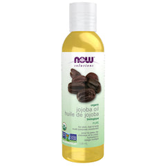 NOW Solutions, Organic Jojoba Oil, Moisturizing Multi-Purpose Oil for Face, Hair and Body, 118ml
