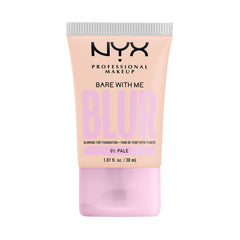 NYX PROFESSIONAL MAKEUP, Bare With Me, Tint Foundation, Medium buildable coverage, 12h hydration, Lightweight matte finish - 01 PALE